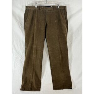 Brown Corduroy Pants‎ Women's Classic Fit Casual Trousers Size 10